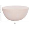 ΤΡΑΠΕΖΙ ΣΑΛΟΝΙΟΥ ΣΤΡΟΓΓΥΛΟ ALLAN HM18162.02 FIBER CEMENT ΣΕ ΑΝΟΙΧΤΟ ΜΠΕΖ--Φ92x49Υεκ.