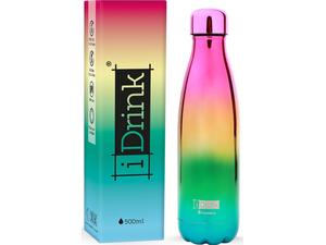 Μπουκάλι θερμός i-Drink ID0442 Therm Bottle 500ml Metal Rainbow