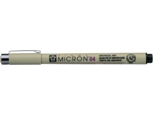 Μαρκαδόρος Σχεδίου Sakura Pigma Micron 04 (0.4mm) Μαύρο (Black)