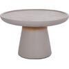 ΒΟΗΘΗΤΙΚΟ ΤΡΑΠΕΖΙ TRED HM18168.03 FIBER CEMENT ΓΚΡΙ-ΦΥΣΙΚΟ RATTAN--Φ49x30Υεκ.