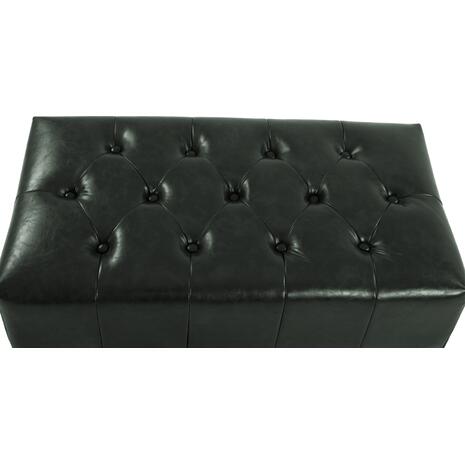 ΤΑΜΠΟΥΡΕ ΥΠΟΠΟΔΙΟ T.CHESTERFIELD EMMA HM226.08 PU ΚΥΠΑΡΙΣΣΙ-ΜΑΥΡΑ ΠΟΔΙΑ 80x45x39Yεκ.