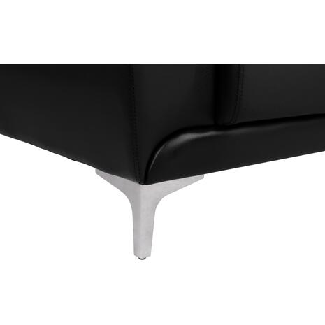 ΠΟΛΥΘΡΟΝΑ KENZIE HM3121.11 ΜΕ ΜΑΥΡΟ PU 89x81x81 εκ. (Μαύρο)