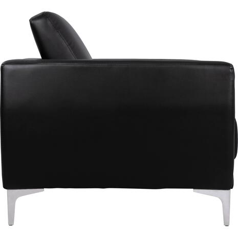 ΠΟΛΥΘΡΟΝΑ KENZIE HM3121.11 ΜΕ ΜΑΥΡΟ PU 89x81x81 εκ. (Μαύρο)