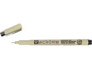Μαρκαδόρος Σχεδίου Sakura Pigma Micron 02 (0.3mm) Μαύρο (Black)