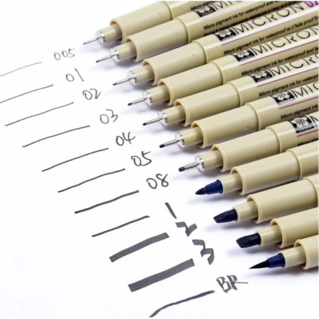 Μαρκαδόρος Σχεδίου Sakura Pigma Micron 02 (0.3mm) Μαύρο (Μαύρο)