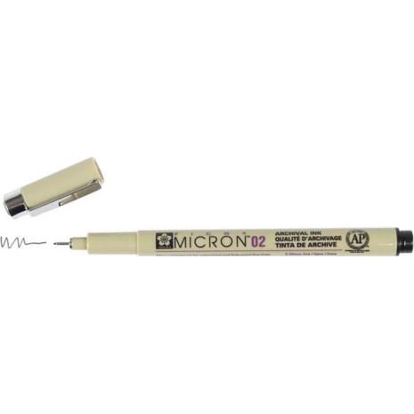 Μαρκαδόρος Σχεδίου Sakura Pigma Micron 01 (0.25mm) Μαύρο (Μαύρο)