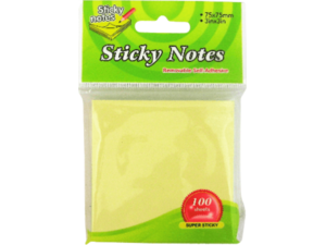 Αυτοκόλλητα χαρτάκια Groovy Sticky Notes τύπου "Ζ" 76x76cm Φ100 κίτρινα