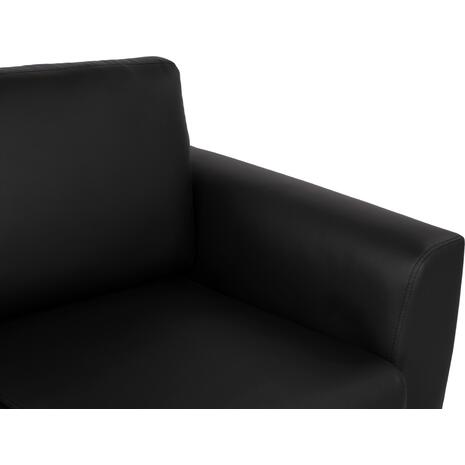 ΚΑΝΑΠΕΣ 3ΘΕΣΙΟΣ KENZIE HM3121.31 ΜΕ ΜΑΥΡΟ PU 190x81x81 εκ.