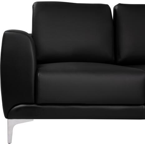ΚΑΝΑΠΕΣ 3ΘΕΣΙΟΣ KENZIE HM3121.31 ΜΕ ΜΑΥΡΟ PU 190x81x81 εκ.