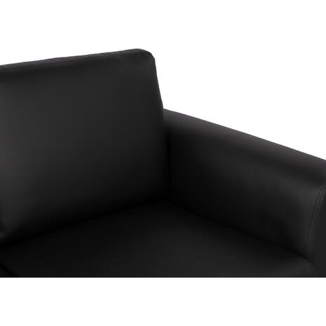 ΚΑΝΑΠΕΣ 2ΘΕΣΙΟΣ KΕΝΖΙΕ HM3121.21 ΜΕ ΜΑΥΡΟ PU 142x81x81 εκ.