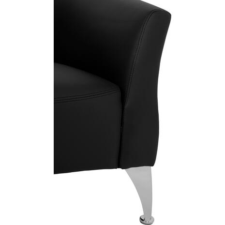 ΚΑΝΑΠΕΣ 3ΘΕΣΙΟΣ KIANA HM3122.31 ΜΕ ΜΑΥΡΟ PU 180x75x71 εκ.