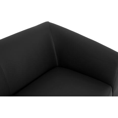 ΚΑΝΑΠΕΣ 3ΘΕΣΙΟΣ KIANA HM3122.31 ΜΕ ΜΑΥΡΟ PU 180x75x71 εκ.