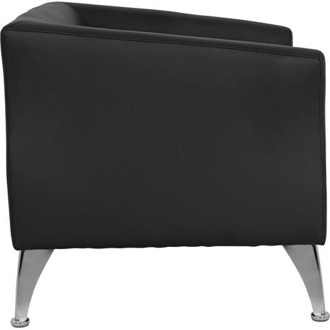 ΠΟΛΥΘΡΟΝΑ KIANA HM3122.11 ΜΕ ΜΑΥΡΟ PU 80x75x71 εκ. (Μαύρο)