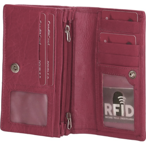 Πορτοφόλι γυναικείο Double D FH- serie Portemonnee RFID Dugros fuchsia