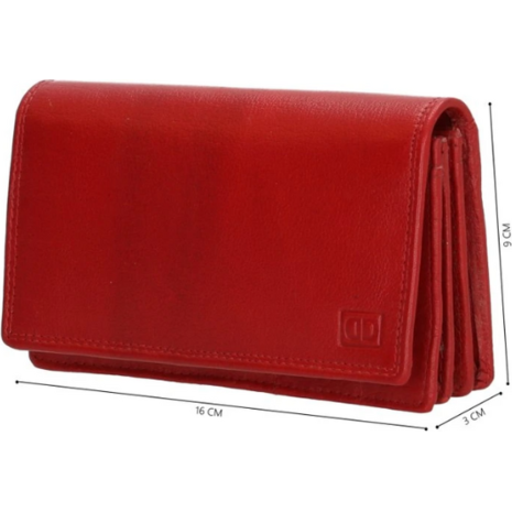 Πορτοφόλι γυναικείο Double D FH- serie Portemonnee RFID Dugros red