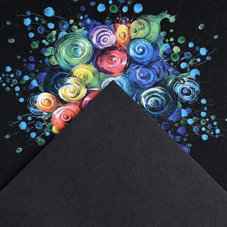 Μπλοκ σχεδίου Canson Graduate black paper A4 120gr. 20Φ