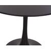 ΤΡΑΠΕΖΙ ΣΤΡΟΓΓΥΛΟ BROLIN HM18141.02 MDF TOP-ΒΑΣΗ ΜΕΤΑΛΛΙΚΗ--ΜΑΥΡΟ Φ90x73Υεκ