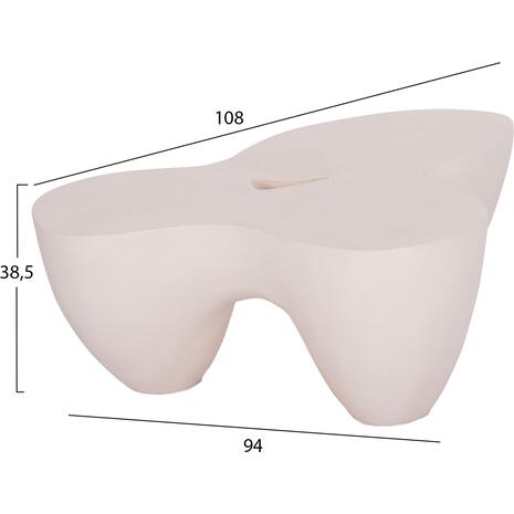 ΤΡΑΠΕΖΙ ΣΑΛΟΝΙΟΥ SALLEN HM18161.02 FIBER CEMENT ΣΕ ΛΕΥΚΟ--108x94x38,5Υεκ.