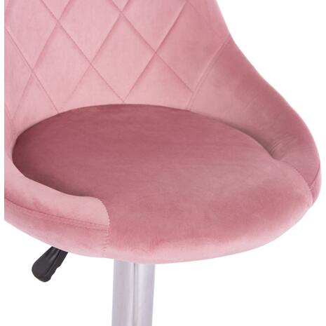 ΣΚΑΜΠΟ ΜΠΑΡ ROSE HM204.42 ΜΕ ΑΜΟΡΤΙΣΕΡ ΧΡΩΜΙΟΥ & ΣΑΠΙΟ ΜΗΛΟ ΒΕΛΟΥΔΟ 48x45x105Υεκ. (σετ 2 τεμαχίων)