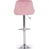 ΣΚΑΜΠΟ ΜΠΑΡ ROSE HM204.42 ΜΕ ΑΜΟΡΤΙΣΕΡ ΧΡΩΜΙΟΥ & ΣΑΠΙΟ ΜΗΛΟ ΒΕΛΟΥΔΟ 48x45x105Υεκ. (σετ 2 τεμαχίων)
