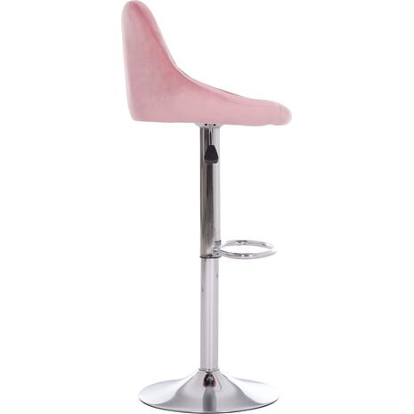 ΣΚΑΜΠΟ ΜΠΑΡ ROSE HM204.42 ΜΕ ΑΜΟΡΤΙΣΕΡ ΧΡΩΜΙΟΥ & ΣΑΠΙΟ ΜΗΛΟ ΒΕΛΟΥΔΟ 48x45x105Υεκ. (σετ 2 τεμαχίων)