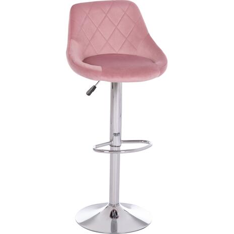 ΣΚΑΜΠΟ ΜΠΑΡ ROSE HM204.42 ΜΕ ΑΜΟΡΤΙΣΕΡ ΧΡΩΜΙΟΥ & ΣΑΠΙΟ ΜΗΛΟ ΒΕΛΟΥΔΟ 48x45x105Υεκ. (σετ 2 τεμαχίων)