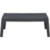 ΤΡΑΠΕΖΑΚΙ ΟΡΘΟΓΩΝΙΟ SLEEK HM6367.10 ΠΟΛΥΠΡΟΠΥΛΕΝΙΟ ΣΕ ΣΚΟΥΡΟ ΓΚΡΙ 99x59.5x39.5Υεκ.