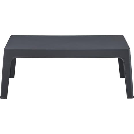 ΤΡΑΠΕΖΑΚΙ ΟΡΘΟΓΩΝΙΟ SLEEK HM6367.10 ΠΟΛΥΠΡΟΠΥΛΕΝΙΟ ΣΕ ΣΚΟΥΡΟ ΓΚΡΙ 99x59.5x39.5Υεκ.