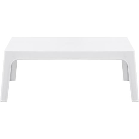 ΤΡΑΠΕΖΑΚΙ ΟΡΘΟΓΩΝΙΟ SLEEK HM6367.01 ΠΟΛΥΠΡΟΠΥΛΕΝΙΟ ΣΕ ΛΕΥΚΟ 99x59.5x39.5Υεκ.