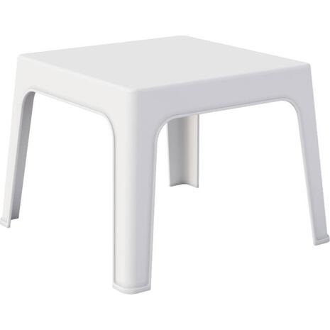 ΤΡΑΠΕΖΑΚΙ ΤΕΤΡΑΓΩΝΟ SLEEK HM6371.01 ΠΟΛΥΠΡΟΠΥΛΕΝΙΟ ΣΕ ΛΕΥΚΟ 49.5x49.5x40Υεκ.