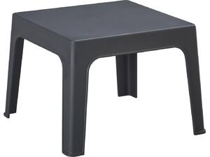 ΤΡΑΠΕΖΑΚΙ ΤΕΤΡΑΓΩΝΟ SLEEK HM6371.10 ΠΟΛΥΠΡΟΠΥΛΕΝΙΟ ΣΕ ΣΚΟΥΡΟ ΓΚΡΙ 49.5x49.5x40Υεκ.