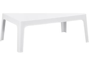 ΤΡΑΠΕΖΑΚΙ ΟΡΘΟΓΩΝΙΟ SLEEK HM6367.01 ΠΟΛΥΠΡΟΠΥΛΕΝΙΟ ΣΕ ΛΕΥΚΟ 99x59.5x39.5Υεκ.