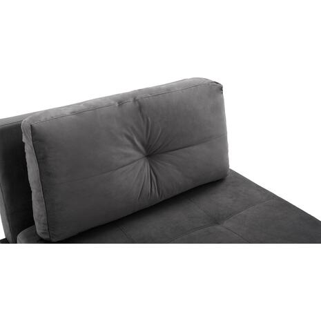 ΠΟΛΥΘΡΟΝΑ ΚΡΕΒΑΤΙ ΑΠΟ ΒΕΛΟΥΔΟ ΓΚΡΙ HM3078.11 95x92x66Υ εκ.