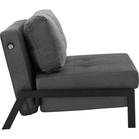 ΠΟΛΥΘΡΟΝΑ ΚΡΕΒΑΤΙ ΑΠΟ ΒΕΛΟΥΔΟ ΓΚΡΙ HM3078.11 95x92x66Υ εκ.