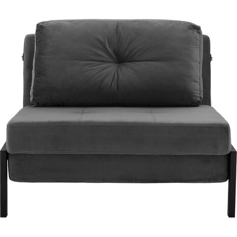 ΠΟΛΥΘΡΟΝΑ ΚΡΕΒΑΤΙ ΑΠΟ ΒΕΛΟΥΔΟ ΓΚΡΙ HM3078.11 95x92x66Υ εκ.