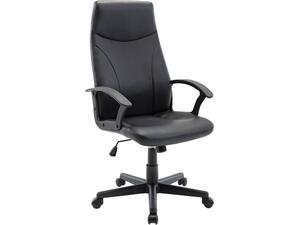 BF1250 Πολυθρόνα Γραφείου Διευθυντή, Pu Μαύρο (ΕΟ527,1)