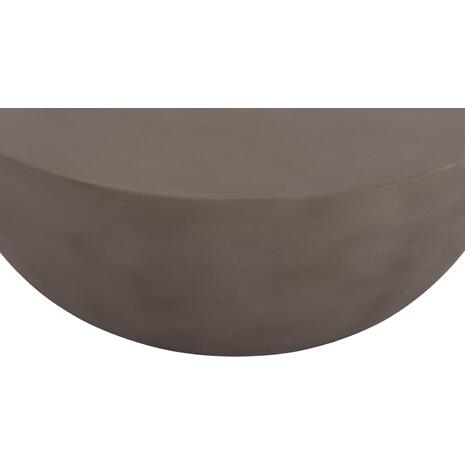 ΤΡΑΠΕΖΙ ΣΑΛΟΝΙΟΥ ΣΤΡΟΓΓΥΛΟ ALLAN HM18162.03 FIBER CEMENT ΣΕ ΓΚΡΙ--Φ92x49Υεκ.