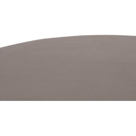 ΤΡΑΠΕΖΙ ΣΑΛΟΝΙΟΥ ΣΤΡΟΓΓΥΛΟ ALLAN HM18162.03 FIBER CEMENT ΣΕ ΓΚΡΙ--Φ92x49Υεκ.