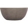 ΤΡΑΠΕΖΙ ΣΑΛΟΝΙΟΥ ΣΤΡΟΓΓΥΛΟ ALLAN HM18162.03 FIBER CEMENT ΣΕ ΓΚΡΙ--Φ92x49Υεκ.