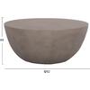 ΤΡΑΠΕΖΙ ΣΑΛΟΝΙΟΥ ΣΤΡΟΓΓΥΛΟ ALLAN HM18162.03 FIBER CEMENT ΣΕ ΓΚΡΙ--Φ92x49Υεκ.