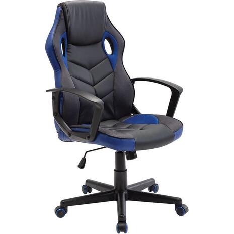 Πολυθρόνα γραφείου διευθυντή Gaming BF7700 Mesh, Pu Μαύρο - Μπλε [Ε-00022472] ΕΟ599,2 (1 τεμάχιο) -Ανακάλυψε ποιοτικά και μοντέρνα Έπιπλα και Καρέκλες για όλους τους χώρους από το oikonomou-shop.