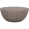 ΤΡΑΠΕΖΙ ΣΑΛΟΝΙΟΥ ΣΤΡΟΓΓΥΛΟ ALLAN HM18162.03 FIBER CEMENT ΣΕ ΓΚΡΙ--Φ92x49Υεκ.