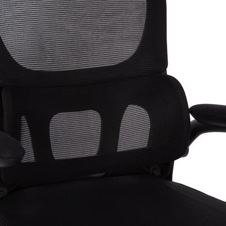 ΚΑΡΕΚΛΑ ΓΡΑΦΕΙΟΥ BASTON HM18236.01 ΜΑΥΡΟ MESH & PP ΣΚΕΛΕΤΟΣ 64x60x117-127Υεκ.
