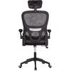 ΚΑΡΕΚΛΑ ΓΡΑΦΕΙΟΥ BASTON HM18236.01 ΜΑΥΡΟ MESH & PP ΣΚΕΛΕΤΟΣ 64x60x117-127Υεκ.