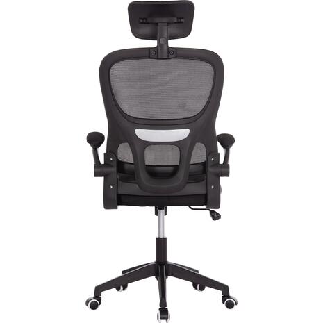 ΚΑΡΕΚΛΑ ΓΡΑΦΕΙΟΥ BASTON HM18236.01 ΜΑΥΡΟ MESH & PP ΣΚΕΛΕΤΟΣ 64x60x117-127Υεκ.