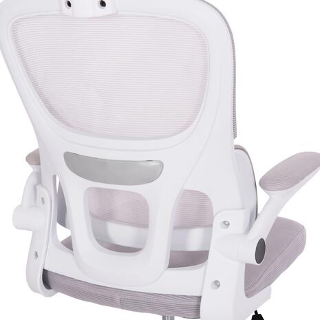 ΚΑΡΕΚΛΑ ΓΡΑΦΕΙΟΥ BASTON HM18236.03 ΓΚΡΙ MESH & ΛΕΥΚΟΣ PP ΣΚΕΛΕΤΟΣ 64x60x127Υεκ.