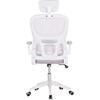 ΚΑΡΕΚΛΑ ΓΡΑΦΕΙΟΥ BASTON HM18236.03 ΓΚΡΙ MESH & ΛΕΥΚΟΣ PP ΣΚΕΛΕΤΟΣ 64x60x127Υεκ.