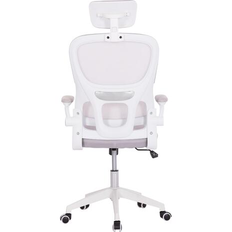 ΚΑΡΕΚΛΑ ΓΡΑΦΕΙΟΥ BASTON HM18236.03 ΓΚΡΙ MESH & ΛΕΥΚΟΣ PP ΣΚΕΛΕΤΟΣ 64x60x127Υεκ.