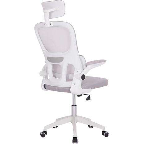 ΚΑΡΕΚΛΑ ΓΡΑΦΕΙΟΥ BASTON HM18236.03 ΓΚΡΙ MESH & ΛΕΥΚΟΣ PP ΣΚΕΛΕΤΟΣ 64x60x127Υεκ.