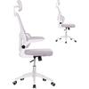 ΚΑΡΕΚΛΑ ΓΡΑΦΕΙΟΥ BASTON HM18236.03 ΓΚΡΙ MESH & ΛΕΥΚΟΣ PP ΣΚΕΛΕΤΟΣ 64x60x127Υεκ.